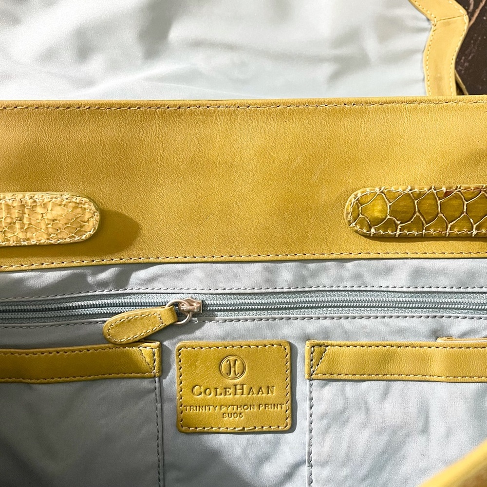 Cole Haan Trinity Python Print Purse Shoulder Bag - image 7